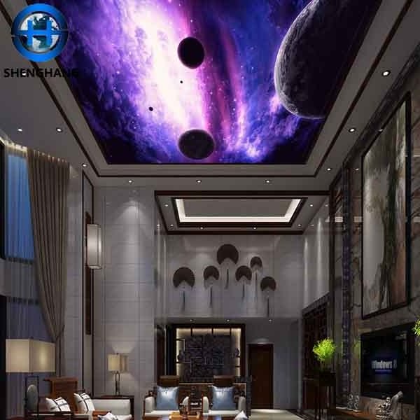 8d cheap price ceiling wallpaper for bedroom/living room 2020 new design