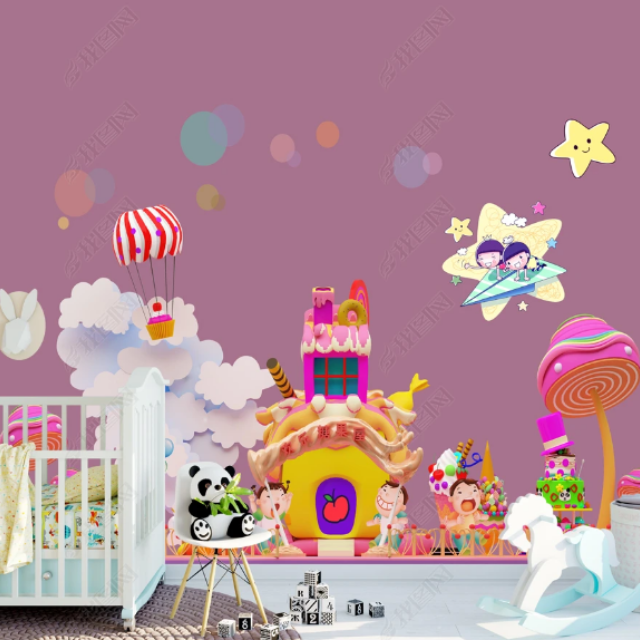 Custom Mural 3D Cartoon Animal Photo Wallpaper Boys Girls Children Room Bedroom Background Wall Painting Wallpaper For Kids Room