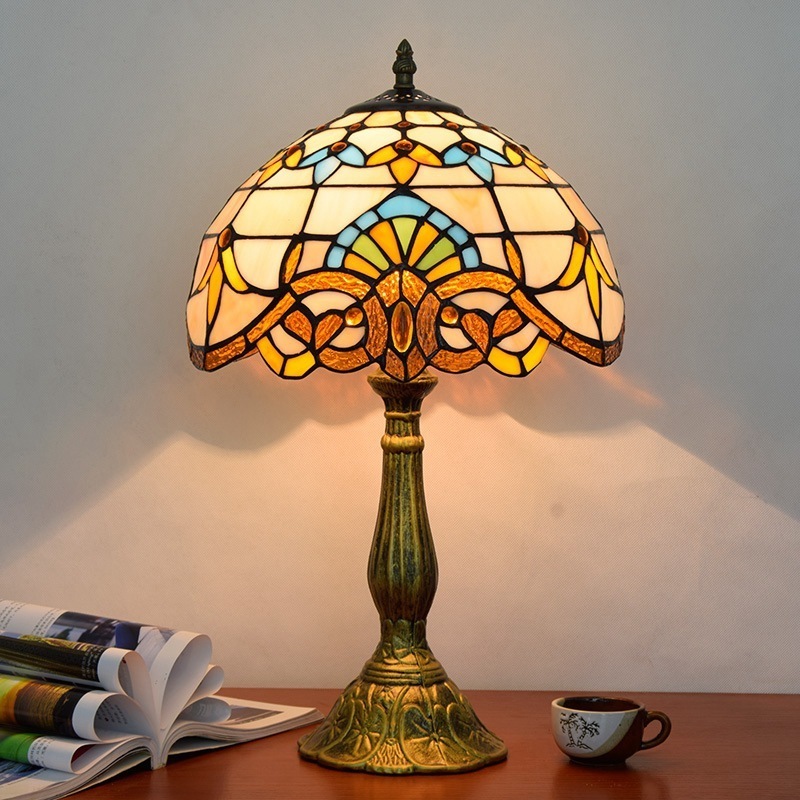 Table Lamp Base Glass Lamps China Style Light Lampara Lighting Stained Lampada Chandelier Outlet Lampe Tiffany Antique