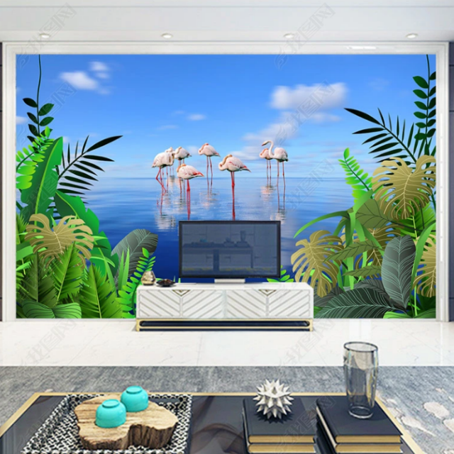 Custom Ocean Forest Style Mural Wallpaper bedroom living room TV background for 3D mural wallpaper