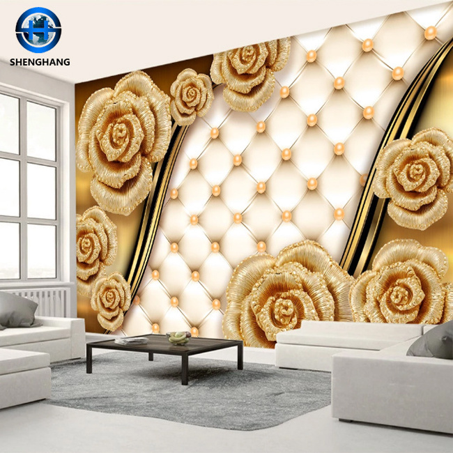 Vinyl wallpaper 3d waterproof wall paper for bathrooms vinyl wallpaper