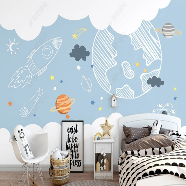 Kids room cartoon wallpaper from china Wall Mural 3d