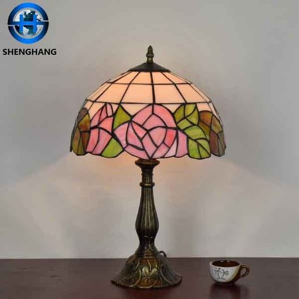 Small Size Bedside Lamps Table art home decorative night light fancy design glass lamp in china