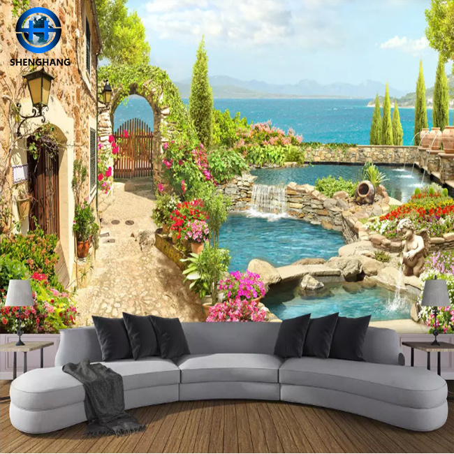 Natural Scenery 3D Mural Wallpaper For Home Decoration  -100x144inches