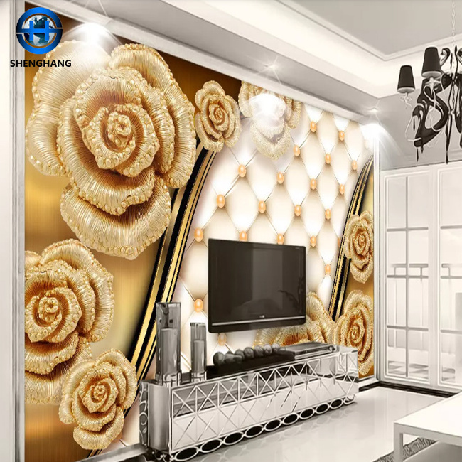 Vinyl wallpaper 3d waterproof wall paper for bathrooms vinyl wallpaper