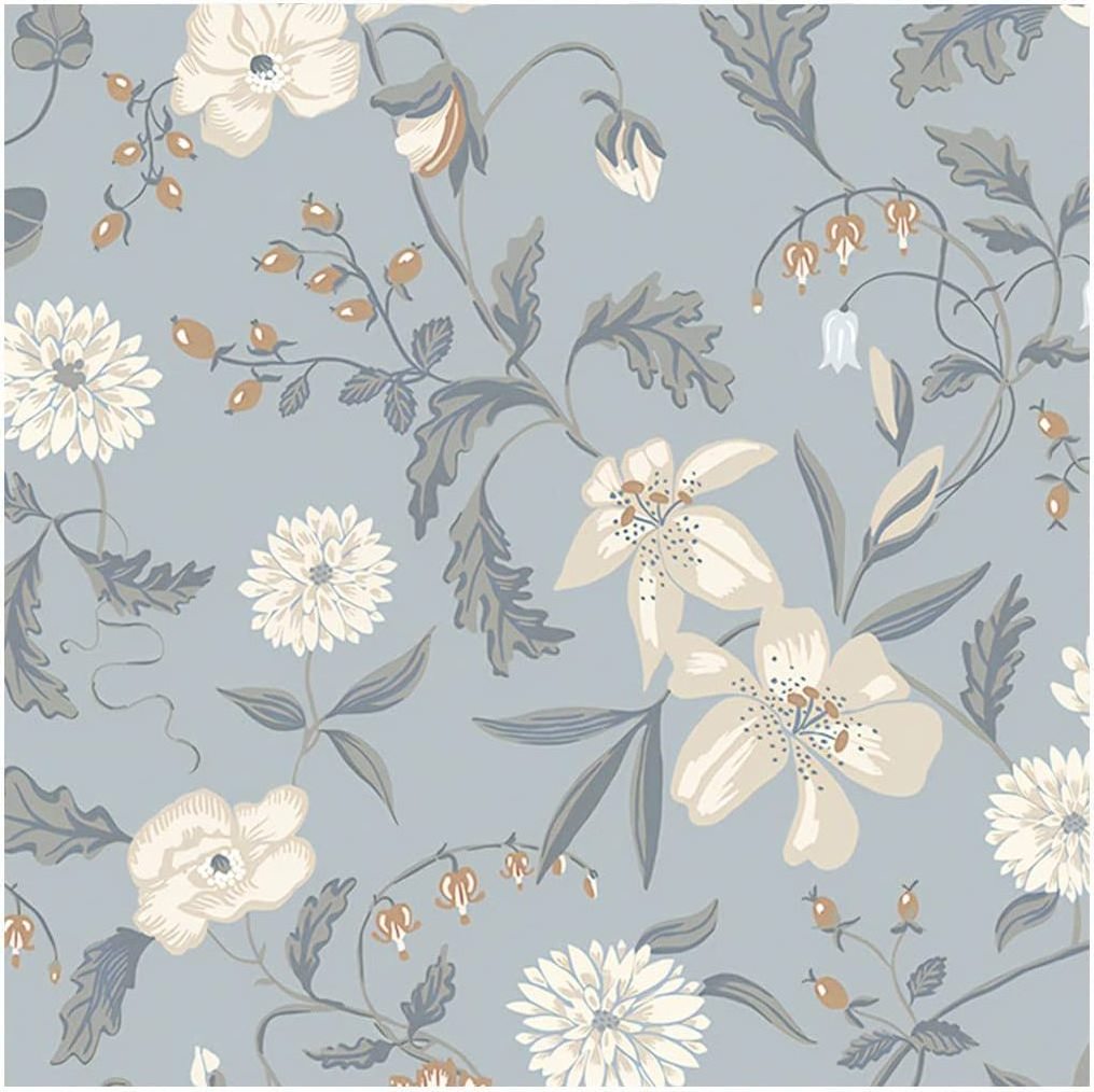 Floral Peel and Stick Wallpaper Self Adhesive Removable Wallpaper Wall Decor Wall Mural