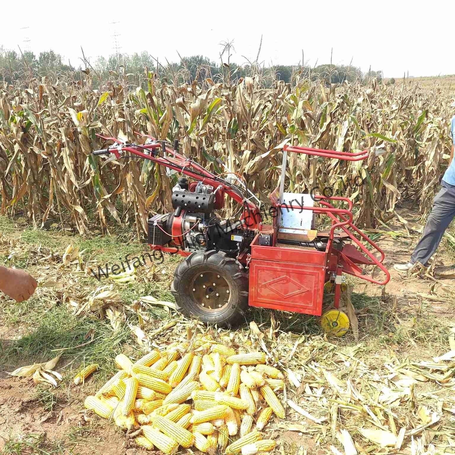 Farming machine small sweet corn harvester / corn cob harvesting machine