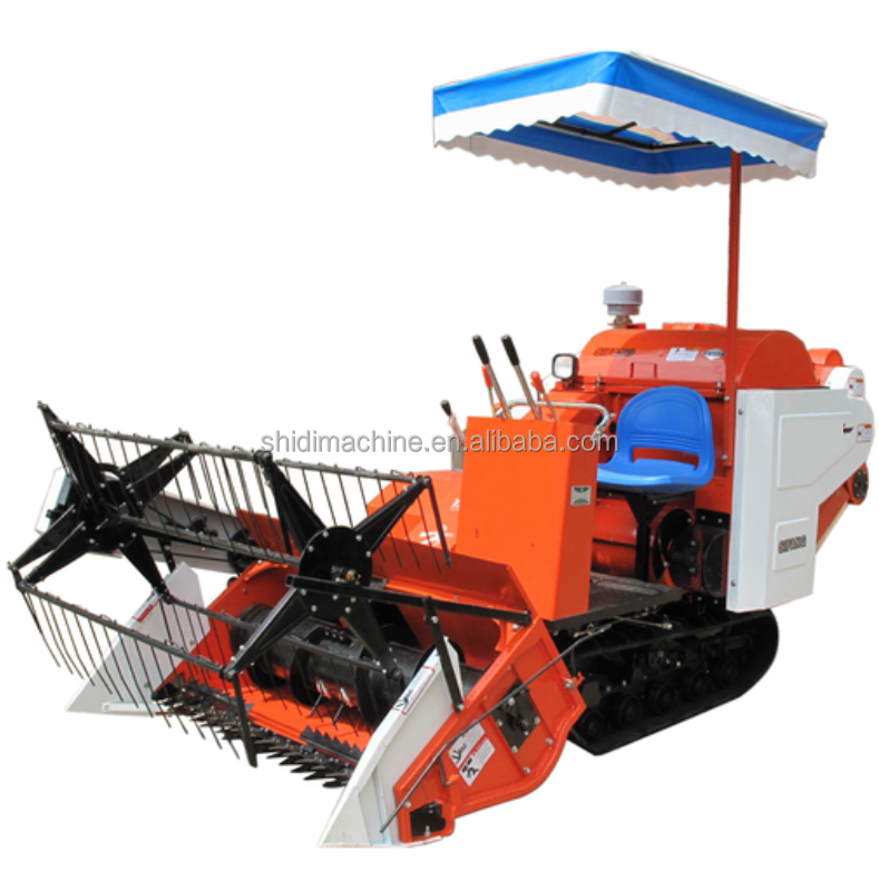 Small Paddy Rice Combine Harvester and  Mini Wheat Combine Harvester  Machine for Harvesting Rice and Wheat