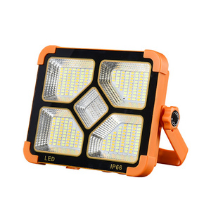 Outdoor Led Solar Light High-power Ultra-bright Waterproof Portable Multi-speed Flash Adjustable Lighting Flood Light