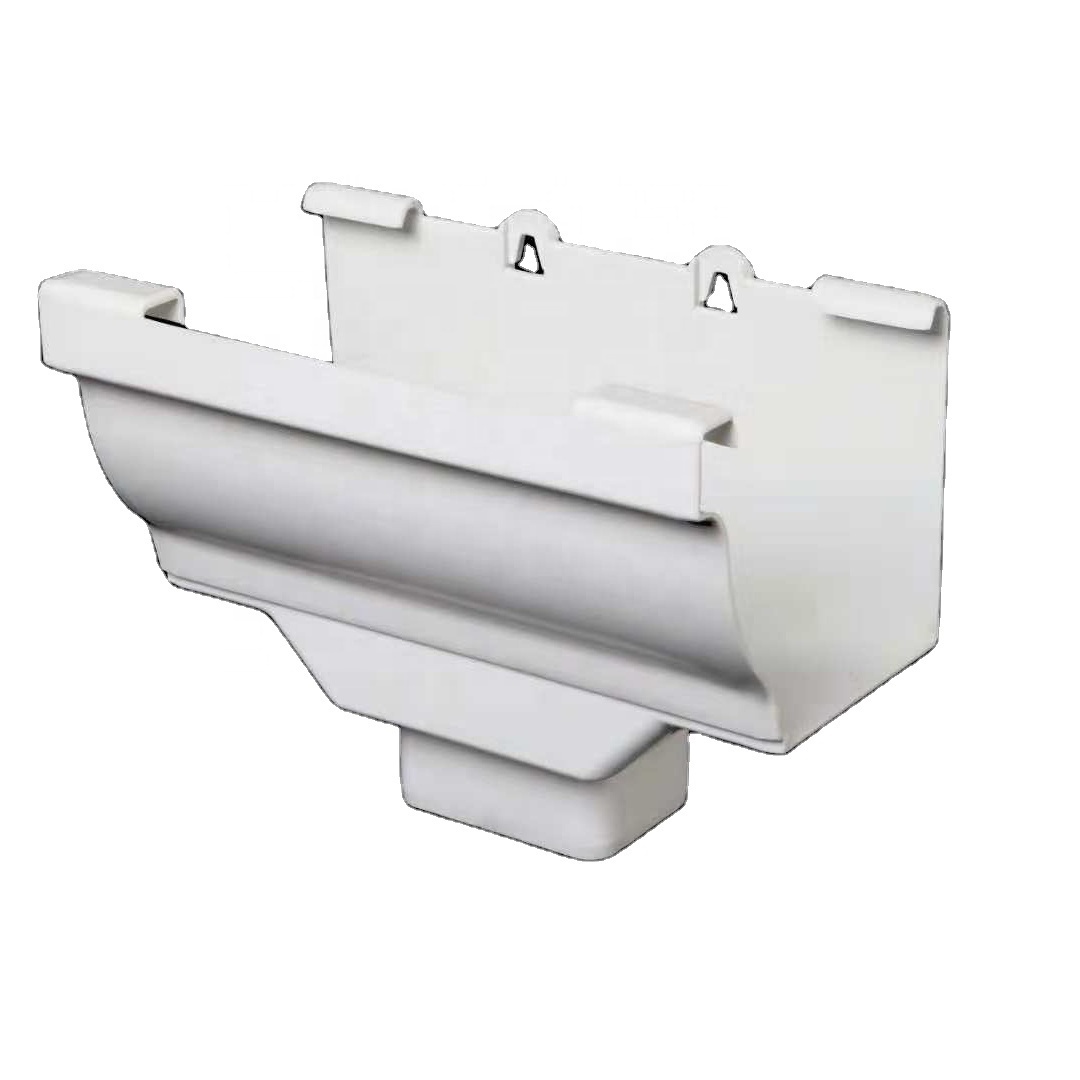 Building material export low price half round water aluminum rectangular gutter rainwater gutter system