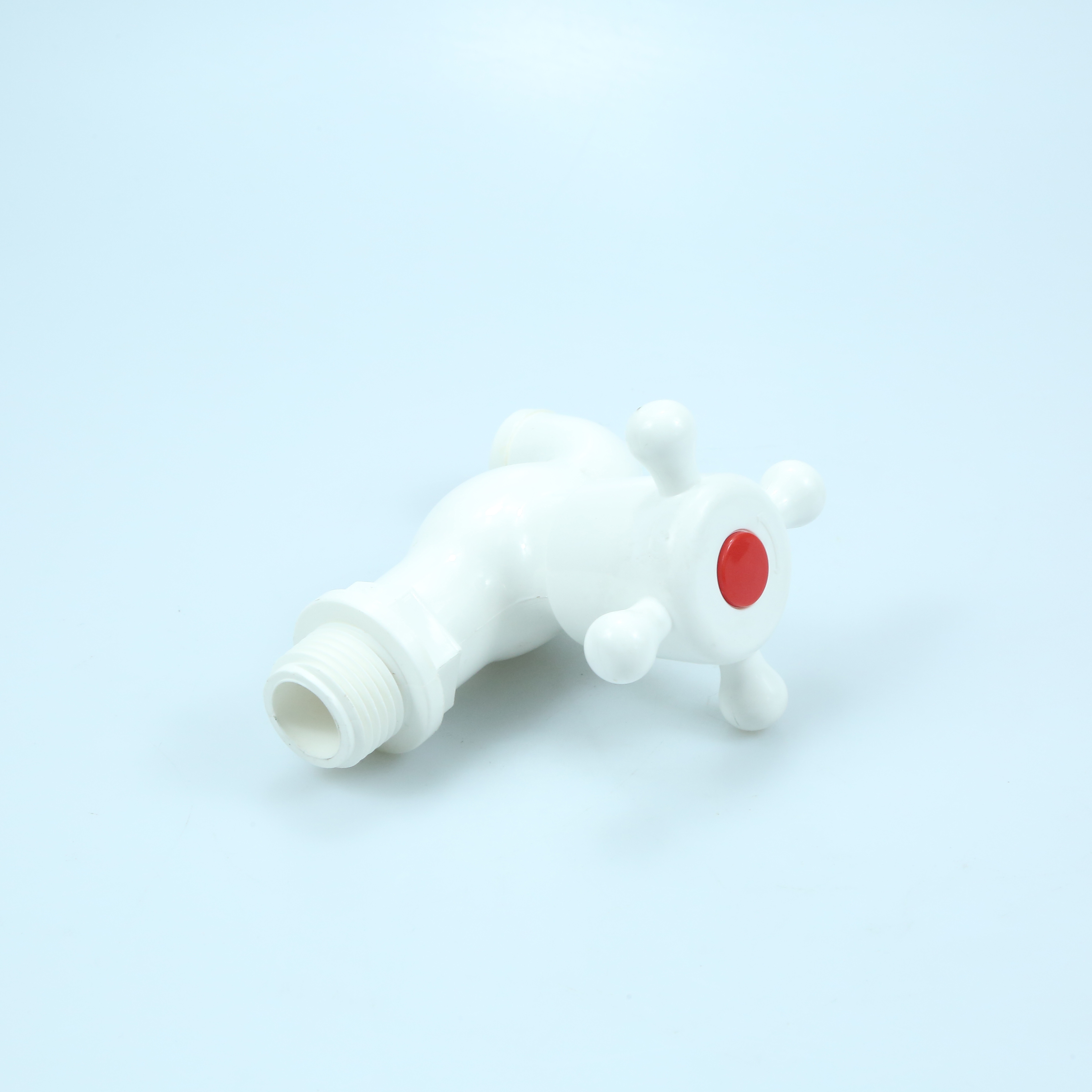 PVC plastic bibcock tap white garden faucet for washing machine