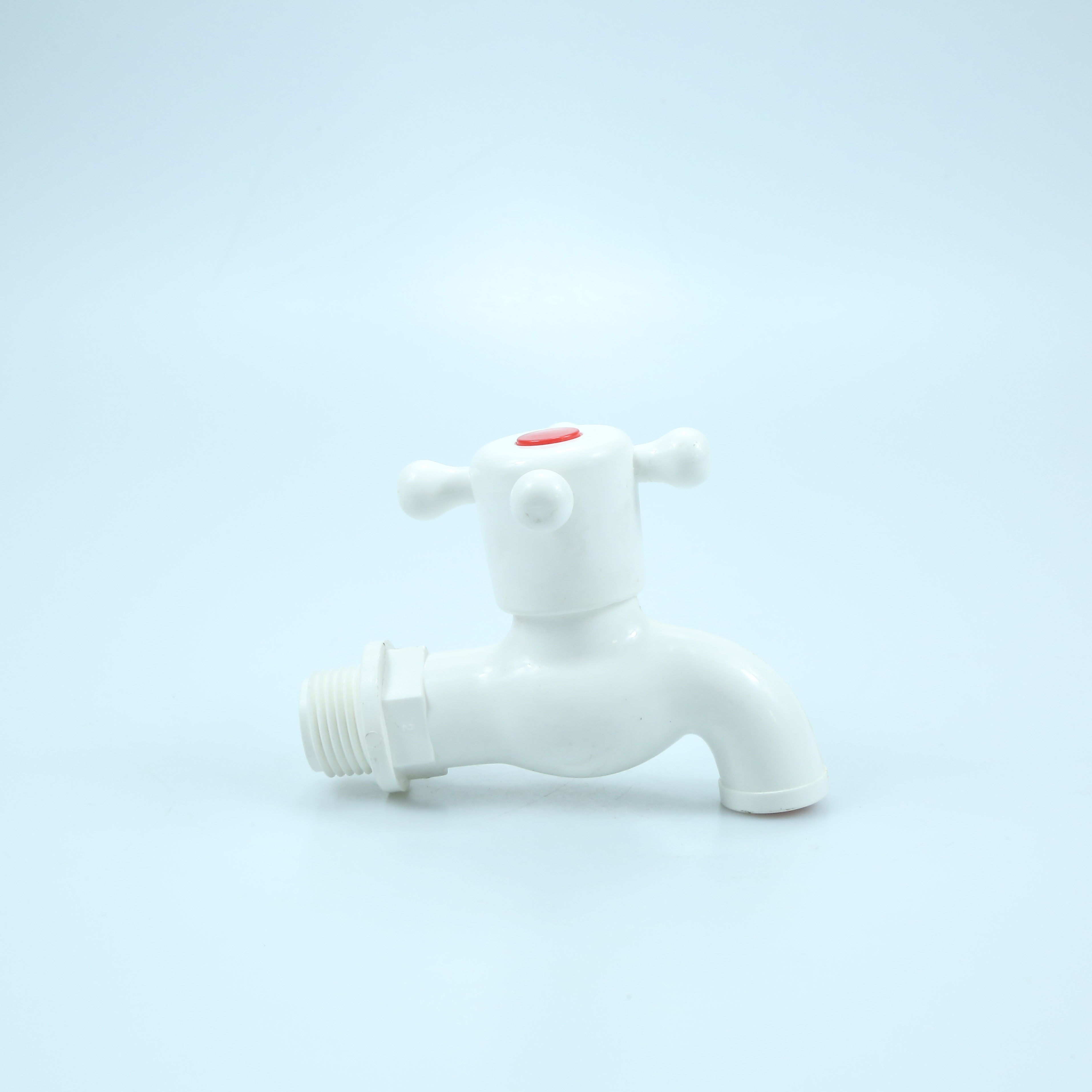 PVC plastic bibcock tap white garden faucet for washing machine