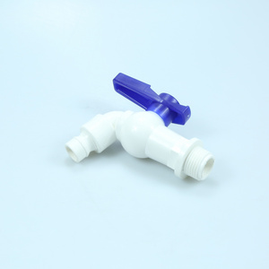 PVC white garden faucet washing machine health water taps plastic bibcock pipe fittings water tapdoblue faucet Angle valve