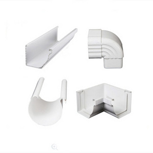 Housing Construction Roof Drainage System Downpipe Rain Gutter Accessories Pvc Downspout