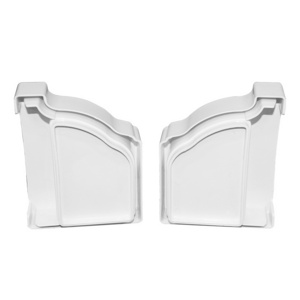 Top Quality Pvc Gutter stop end cap 5.2inch pipe fitting roof system  plastic  Gutter Fitting