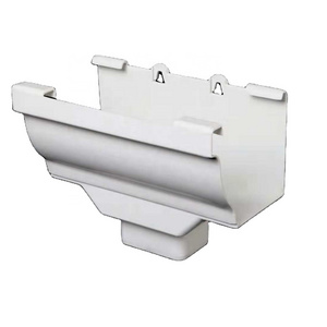 Promotion price Roofing Rainwater Drainage System PVC Rain Gutters Downspout Accessories Square Half Round Wall Building Pipe