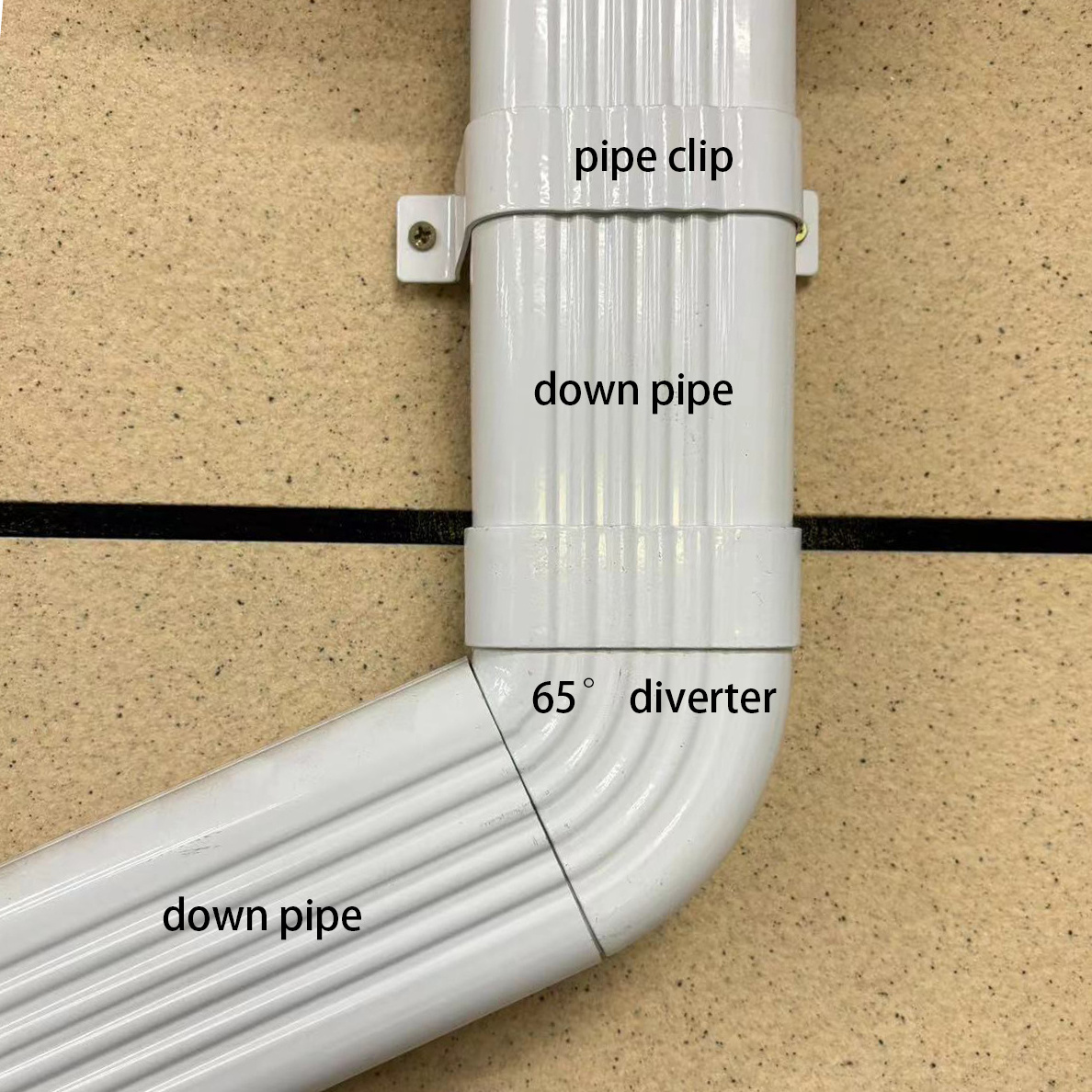 Building Material Pipe Fitting Plastic Pipe  PVC Rainwater Gutter System from China Supplier