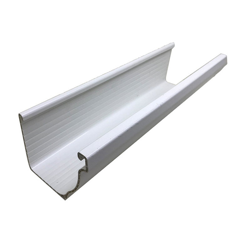 2023 new type export low price half round water aluminum rectangular gutter rain chain gutter