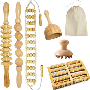 SFM Wood Gua Sha Massage Therapy Tools Body Muscle Massage Rolling Tools Suppliers Wooden Massage Stick Roller for Belly Back