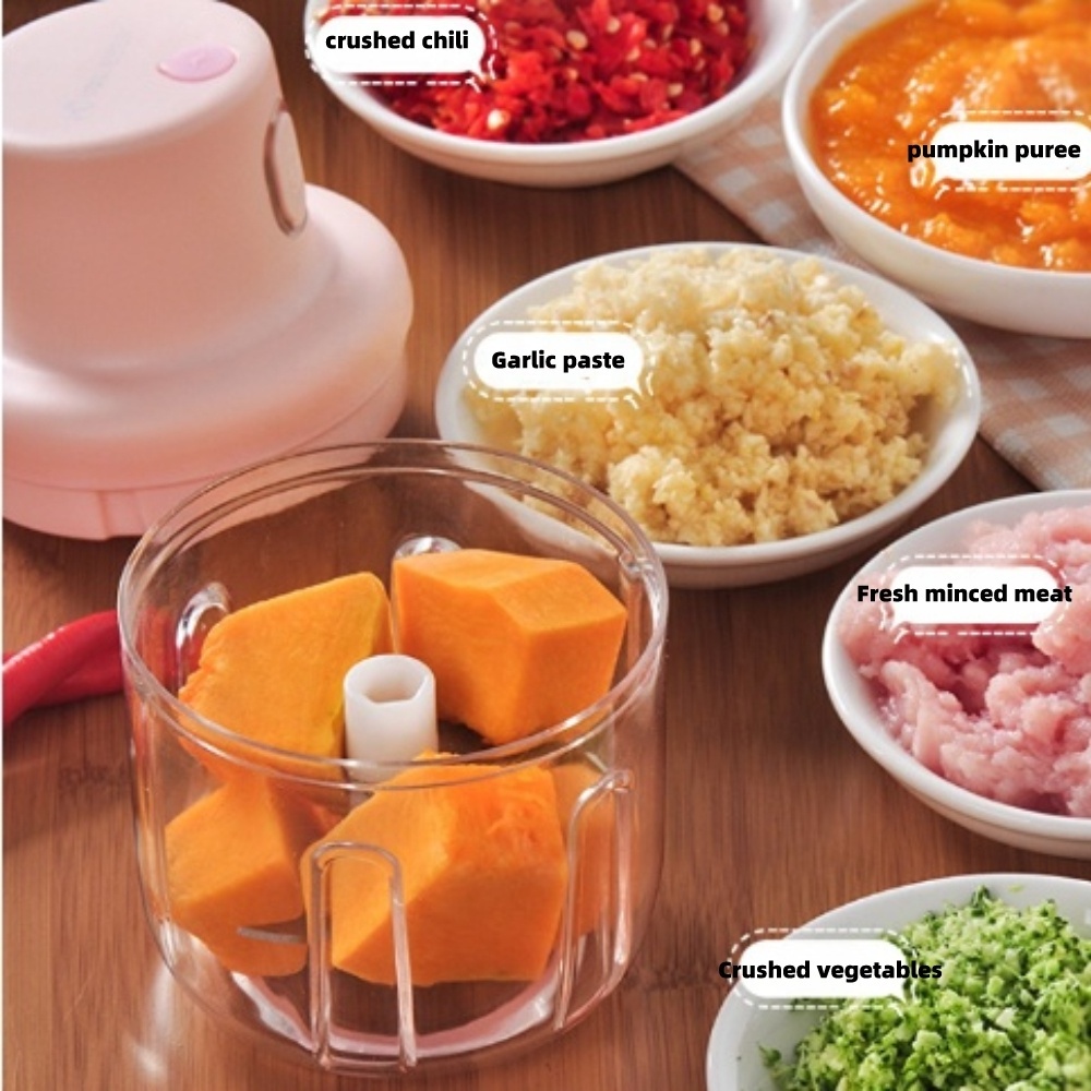 Automatic Mini Press Intelligent Electric Garlic Machine Wireless Food Chopper 100/250ml Meet Garlic Chopper