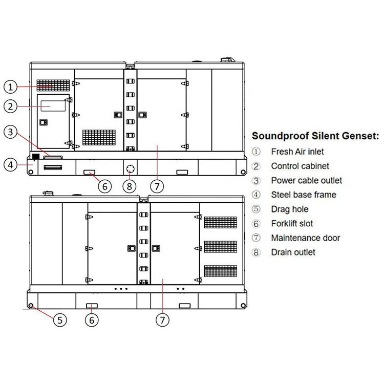 Hot sell 150kW diesel generator 230/400V Yuchai  Silent Style generator price generator