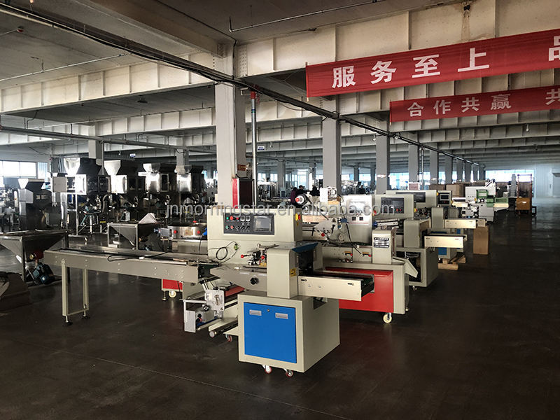 Fudge Automatic Flow Pillow Fresh Fruit Packing Machine Plastic Packaging Machine Plastic Wrapping Luggage Machine