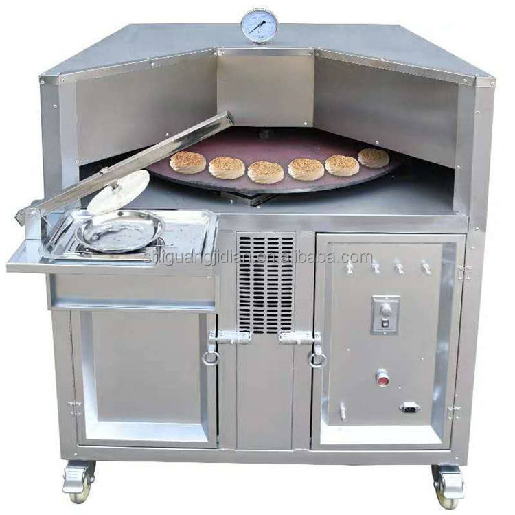 High quality Gas heated pita naan roti bread oven with temperature control pita bread rotary oven Sesame cake oven