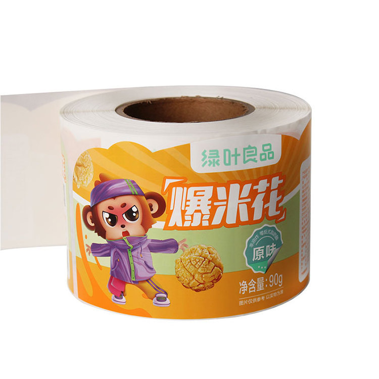 Wholesale Custom Printing Synthetic Stickers Paper Food Grade Labels Stickers Adhesive Waterproof Labels