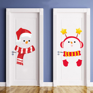 Christmas Decoration Window Stickers Santa Claus Christmas Tree Wall Stickers Decoration Xmas Decals Window Clings Stickers