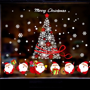 Christmas Customized Window Clings Decals for Holidays static cling christmas window decal