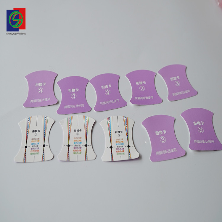 4 Pairs/set Grooming Shaping Diy Eyebrow Template Stickers Eyebrow Stencils Drawing Card Custom Sticker Adhesive Sticker