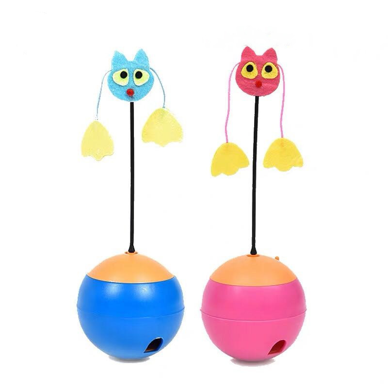 Funny Cat Stick Tumbler cat toys food dropping ball cat pet leakage food toy ball pet food toy