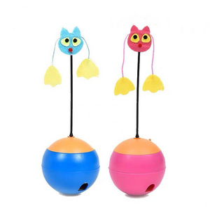 Funny Cat Stick Tumbler cat toys food dropping ball cat pet leakage food toy ball pet food toy