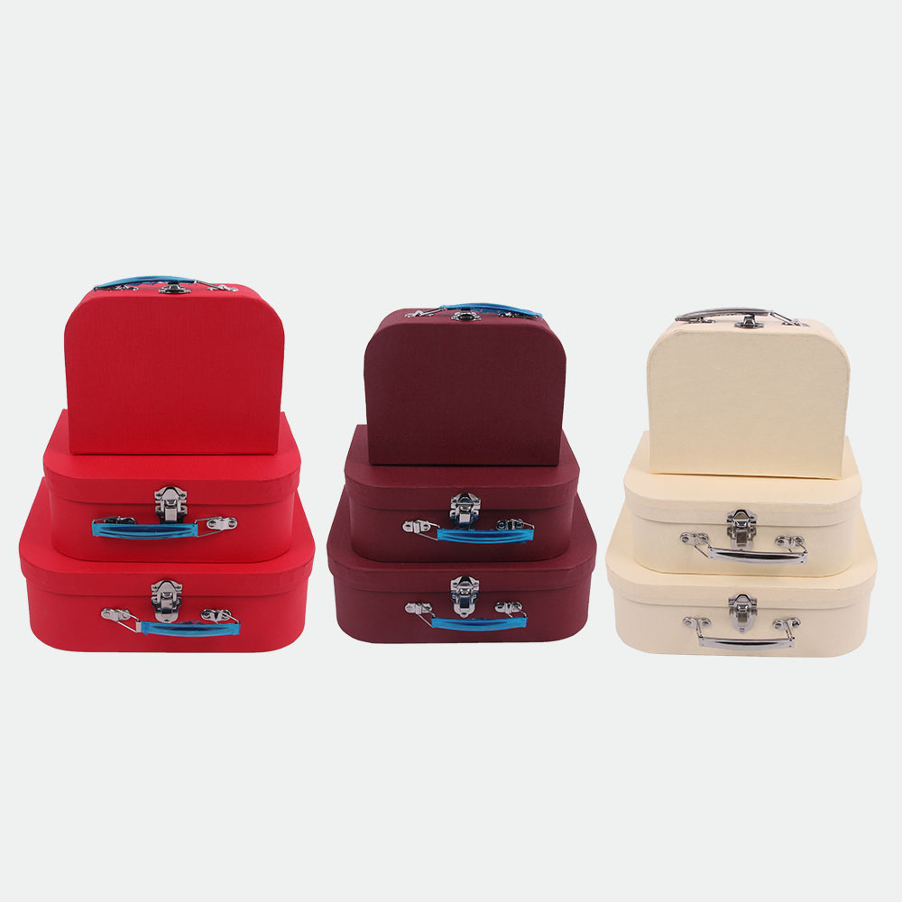 8024 Shihao high quality special paper suitcase gift box with lock