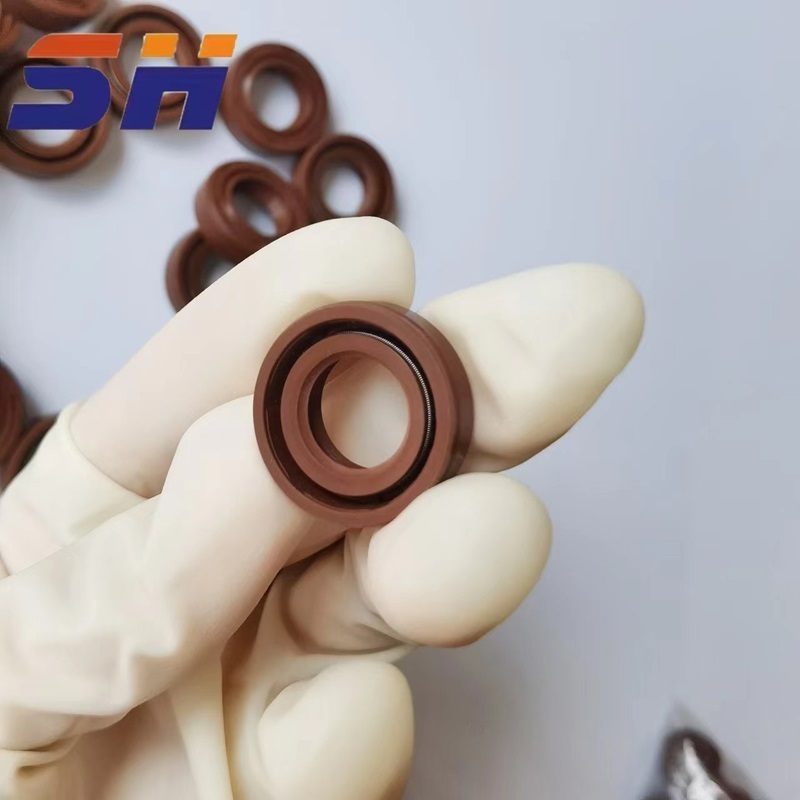 manufacturers any type Brown Tc FKM 5*17*10 Factory Price High Quality TC Skeleton Nbr/Fkm Rubber Oil Seal