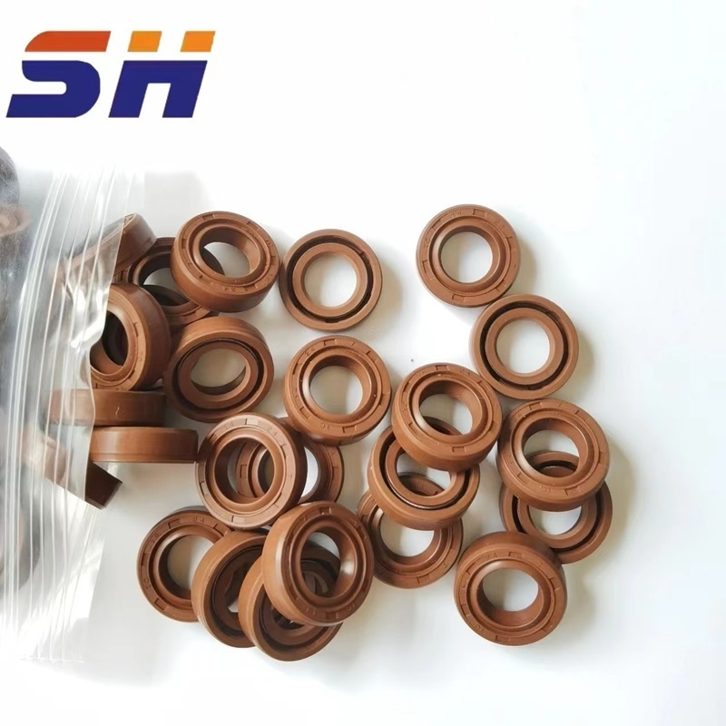 manufacturers any type Brown Tc FKM 5*17*10 Factory Price High Quality TC Skeleton Nbr/Fkm Rubber Oil Seal