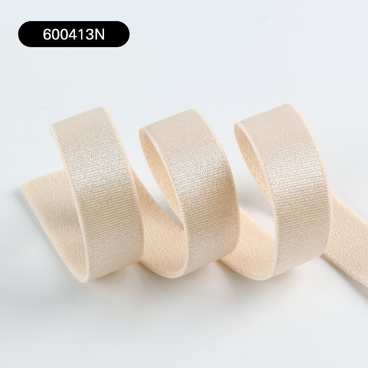 High quality cheap price nylon shiny stain bra elastic webbing strap elastic band for women bra