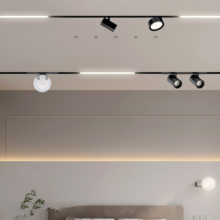 Free Sample New Arrivals Living Room Ultra Thin Dc24 48v Smd Aluminum 8w Indoor Commercial Led Linear Magnetic Track Light