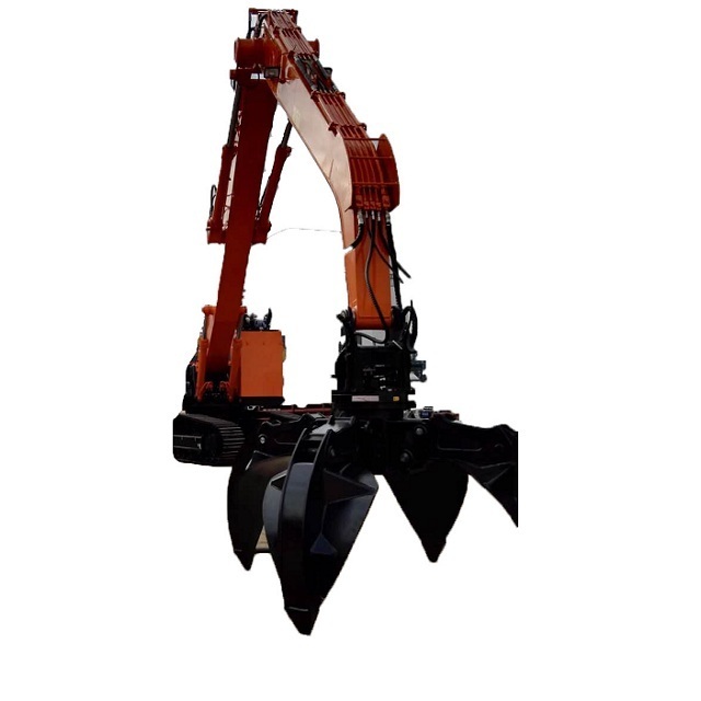 Excavator Attachments Rotator Grab Bucket Metal Claws Orange Peel Grapple