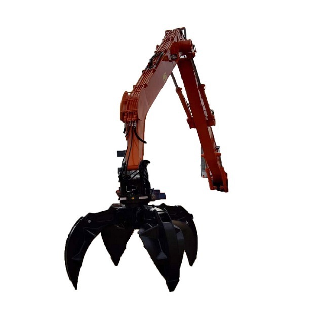 Excavator Attachments Rotator Grab Bucket Metal Claws Orange Peel Grapple