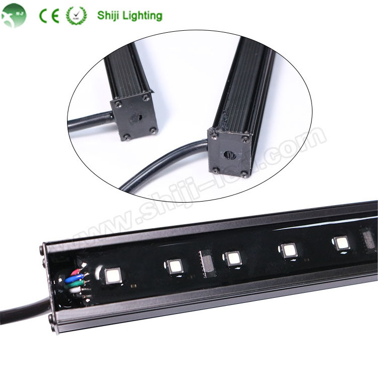 Programmable 48pixels dimmable rgb led bar dmx aluminium angle stick epistar 12v waterproof multi color 12 volt led light bar