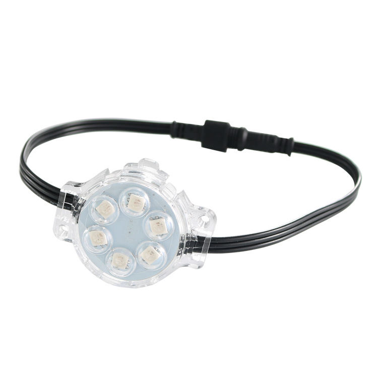 SHIJI 40 mm Rgb rgbw Waterproof Luminous Power Rohs Outdoor holiday Lighting Color Led pixel modules point Light