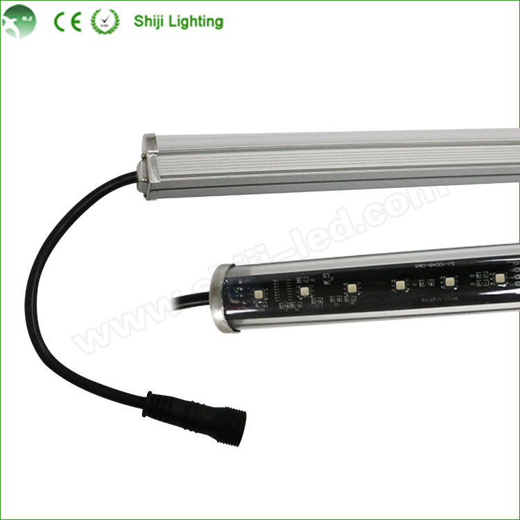 Programmable 48pixels dimmable rgb led bar dmx aluminium angle stick epistar 12v waterproof multi color 12 volt led light bar