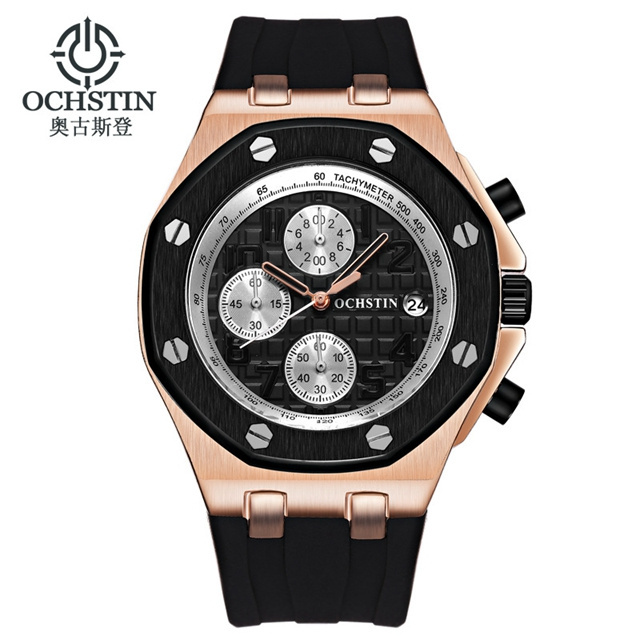 Ochstin Mens Waterproof Chronograph Quartz Watch with Good Quality