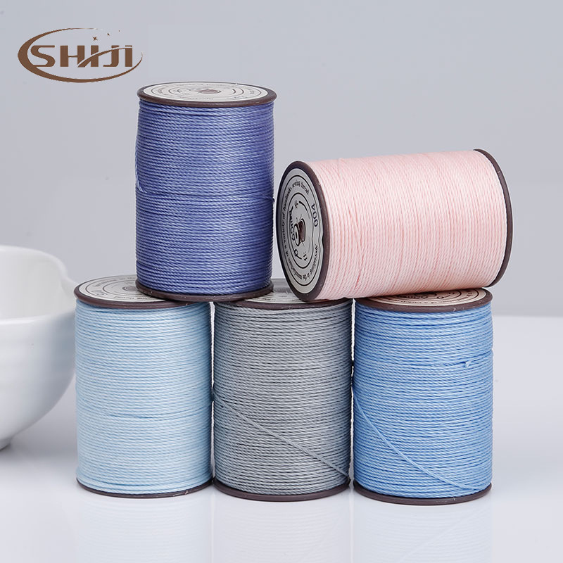 0.55mm 120m round Waxed threads for sewing leather polyester thread for sewing machine nylon thread