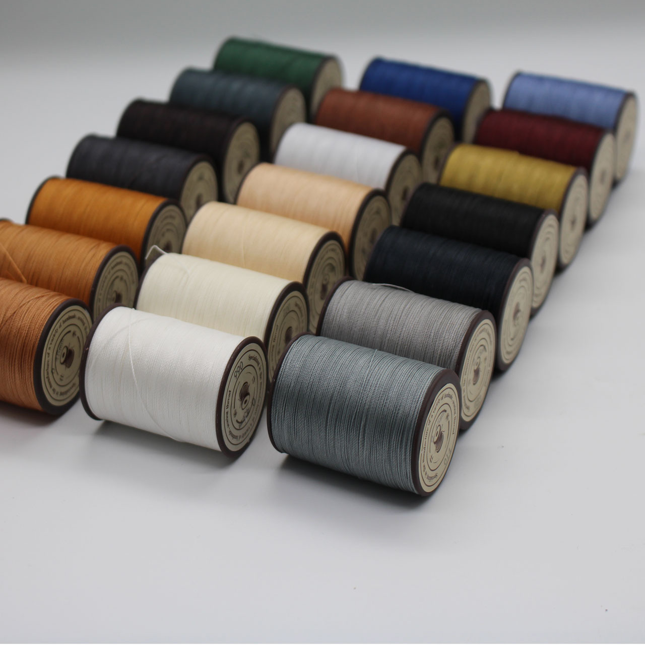 0.55mm 120m round Waxed threads for sewing leather polyester thread for sewing machine nylon thread