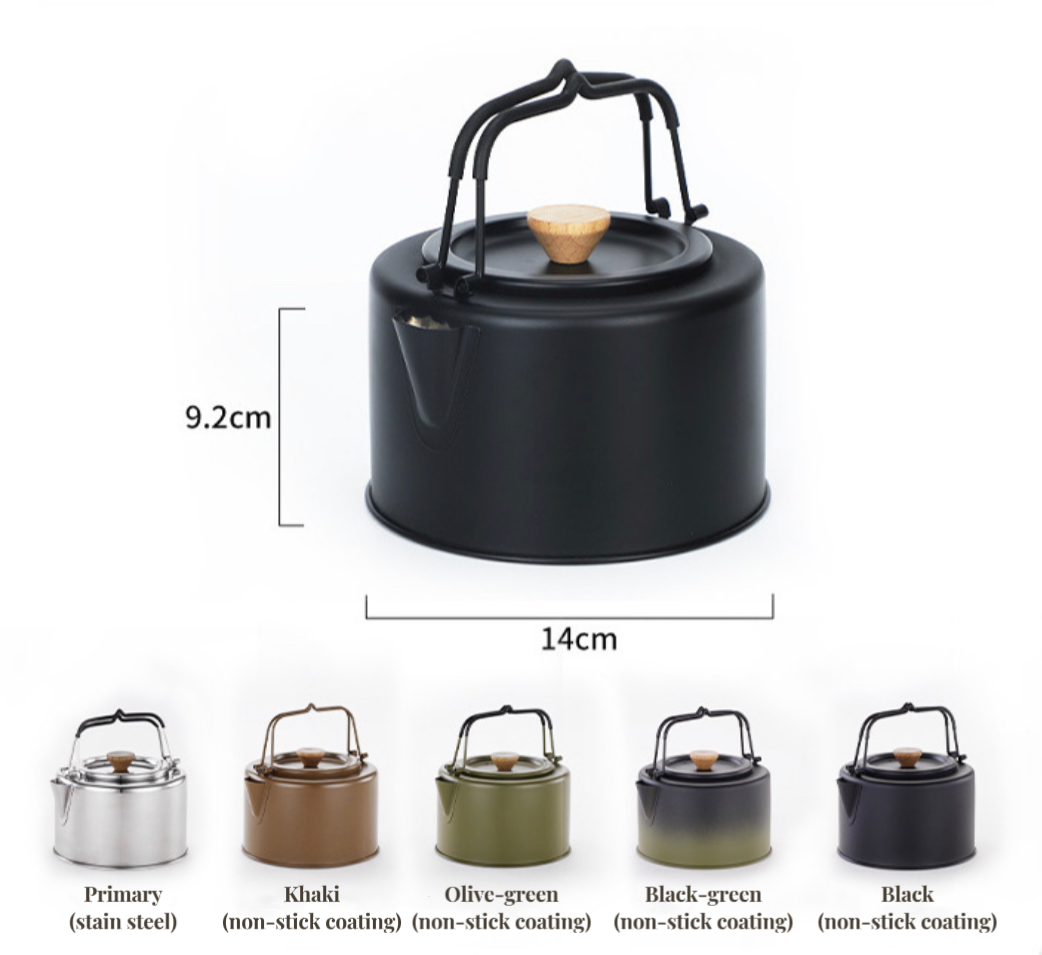 304 stainless steel camping kettle