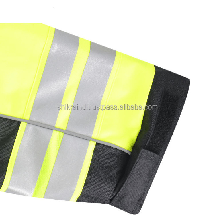 Customizable logo Water Resistant Jackets High Reflective Tape Windbreaker Safety Jacket construction work uniform