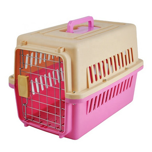 Plastic Portable Cat Dog Luxury Pet Cage Airline Travel Pet Carrier