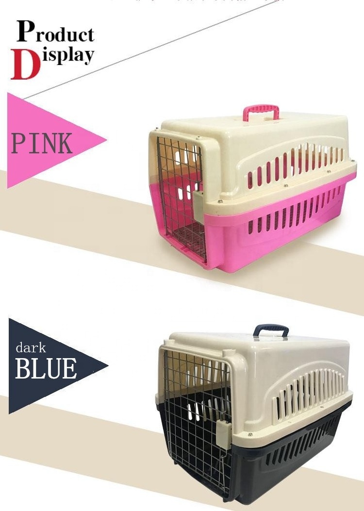 Plastic Portable Cat Dog Luxury Pet Cage Airline Travel Pet Carrier